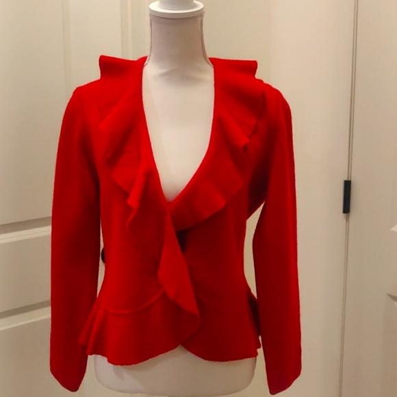 Jones New York Jackets & Blazers - Jones of New York Womens Red Wool Jacket petite M